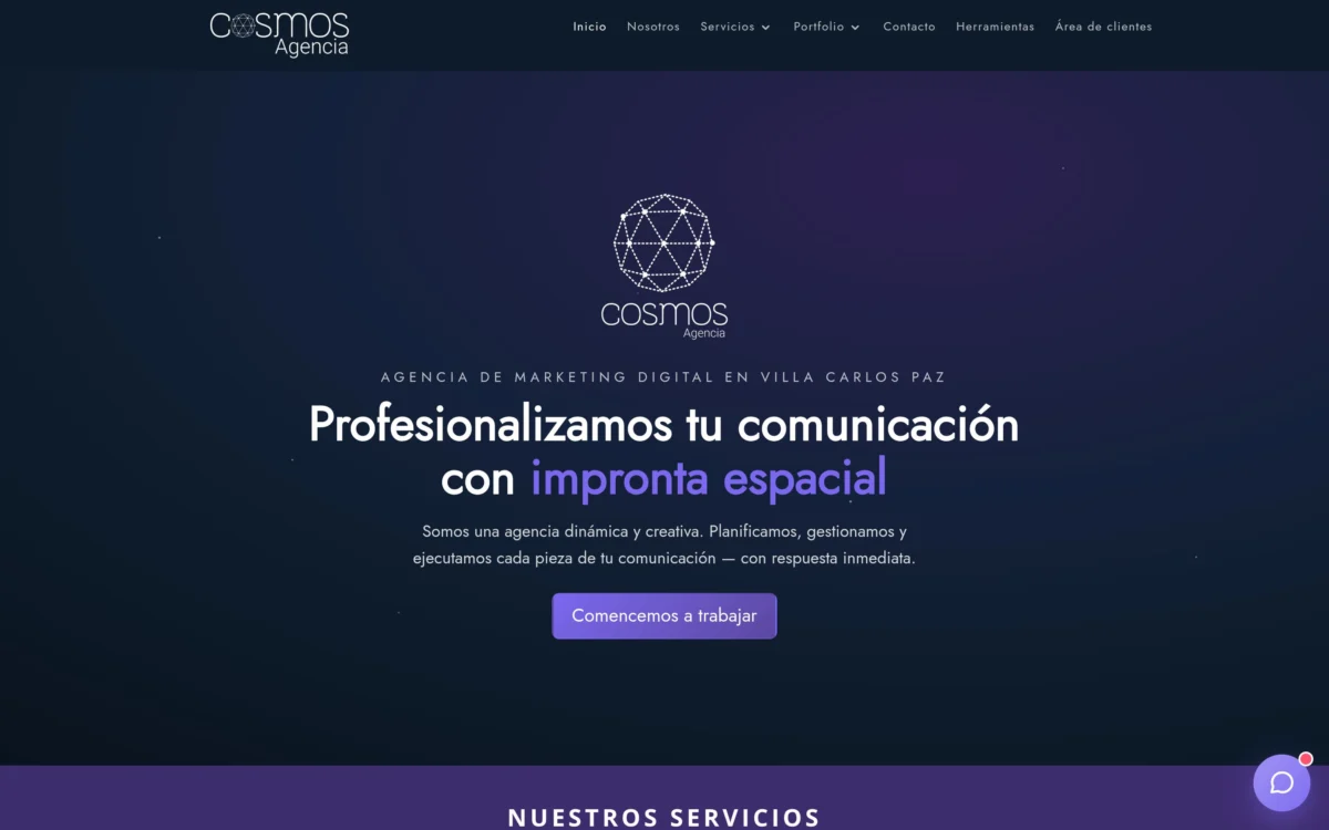 Web de Agencia Cosmos