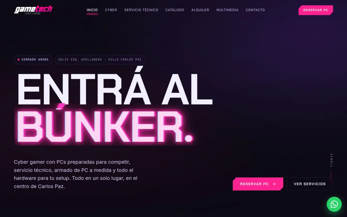 Web de GameTech
