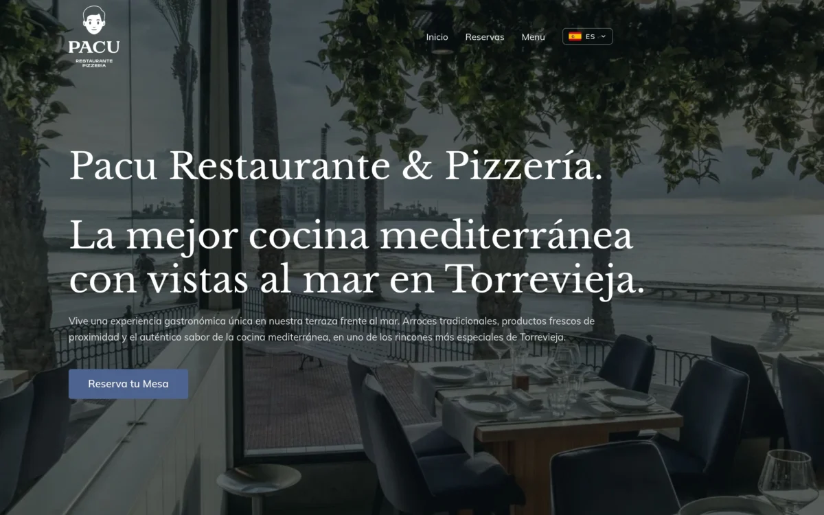 Web de Pacu Restaurante