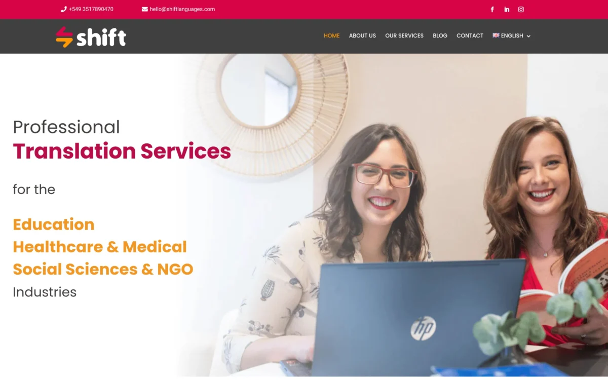 Web de Shift Languages